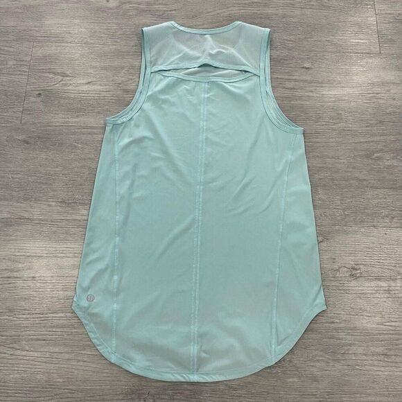 Lululemon Sculpt Tank Top Women's 2 ? Blue Mesh Sleeveless Training Yoga Workout - Picture 2 of 6
